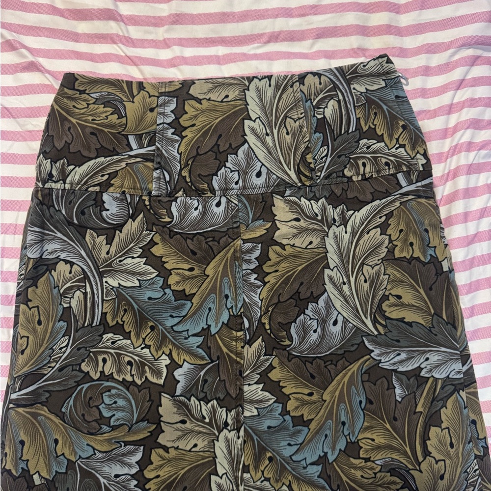 Marc By Marc Jacobs Leaf Print Pencil Skirt